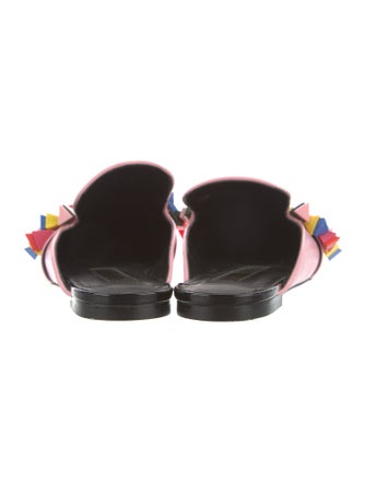 Kat Maconie Leather Beaded Accents Mules