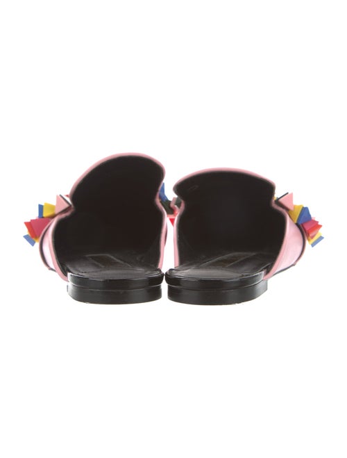 Kat Maconie Leather Beaded Accents Mules