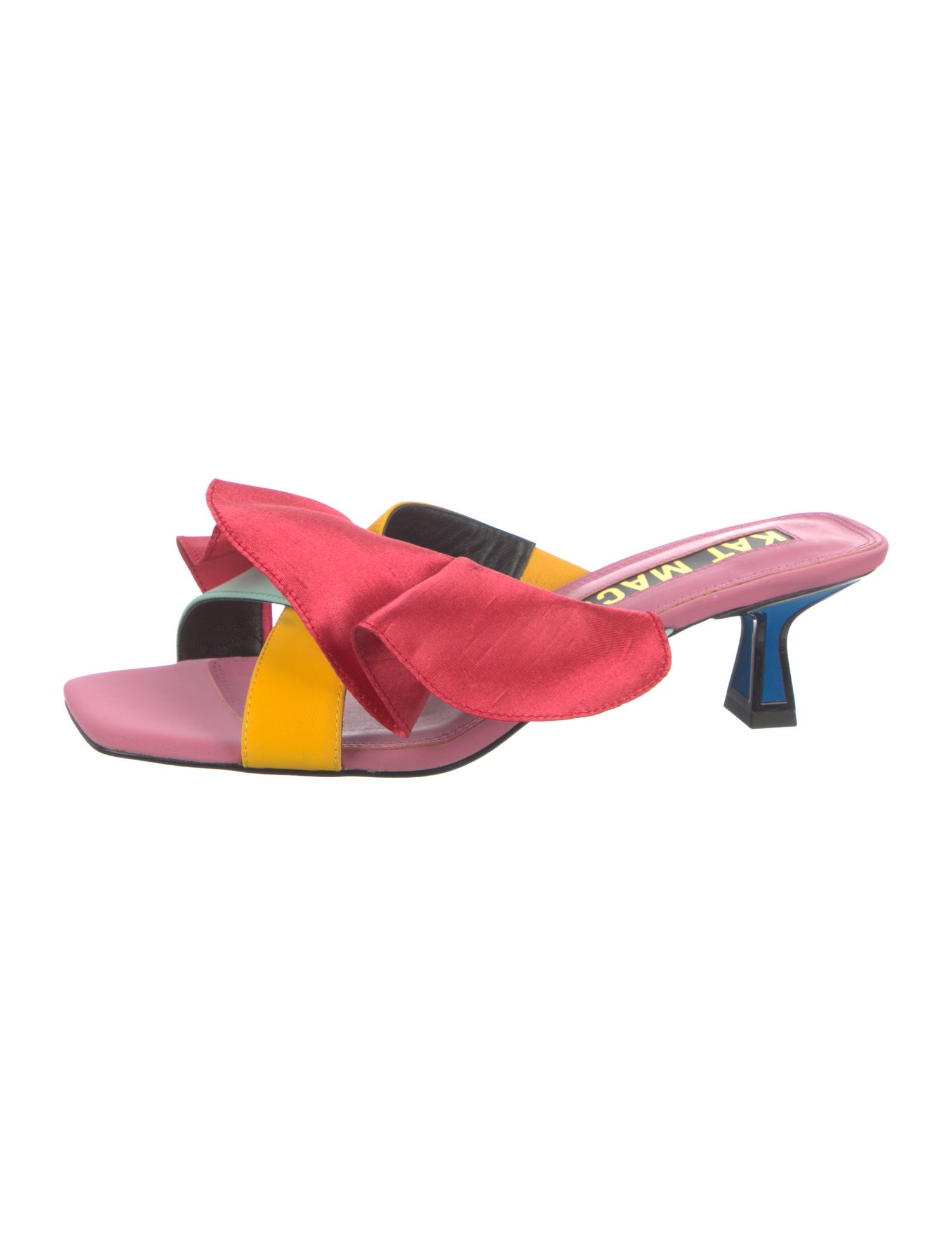Kat Maconie Leather Printed Slides