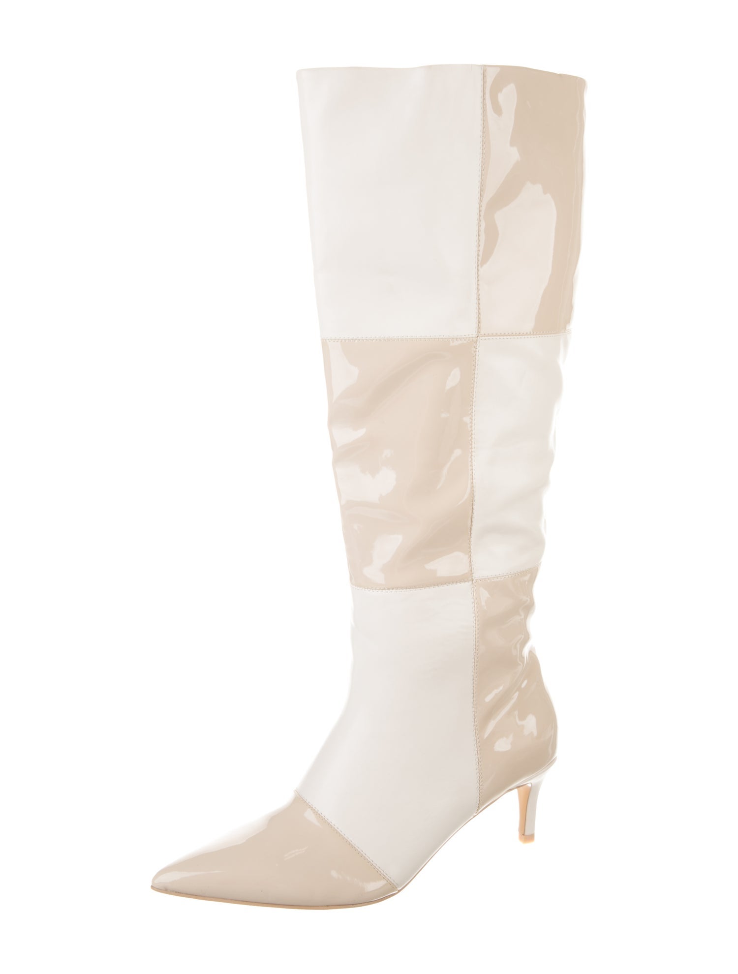 Kat Maconie Leather Colorblock Pattern Boots