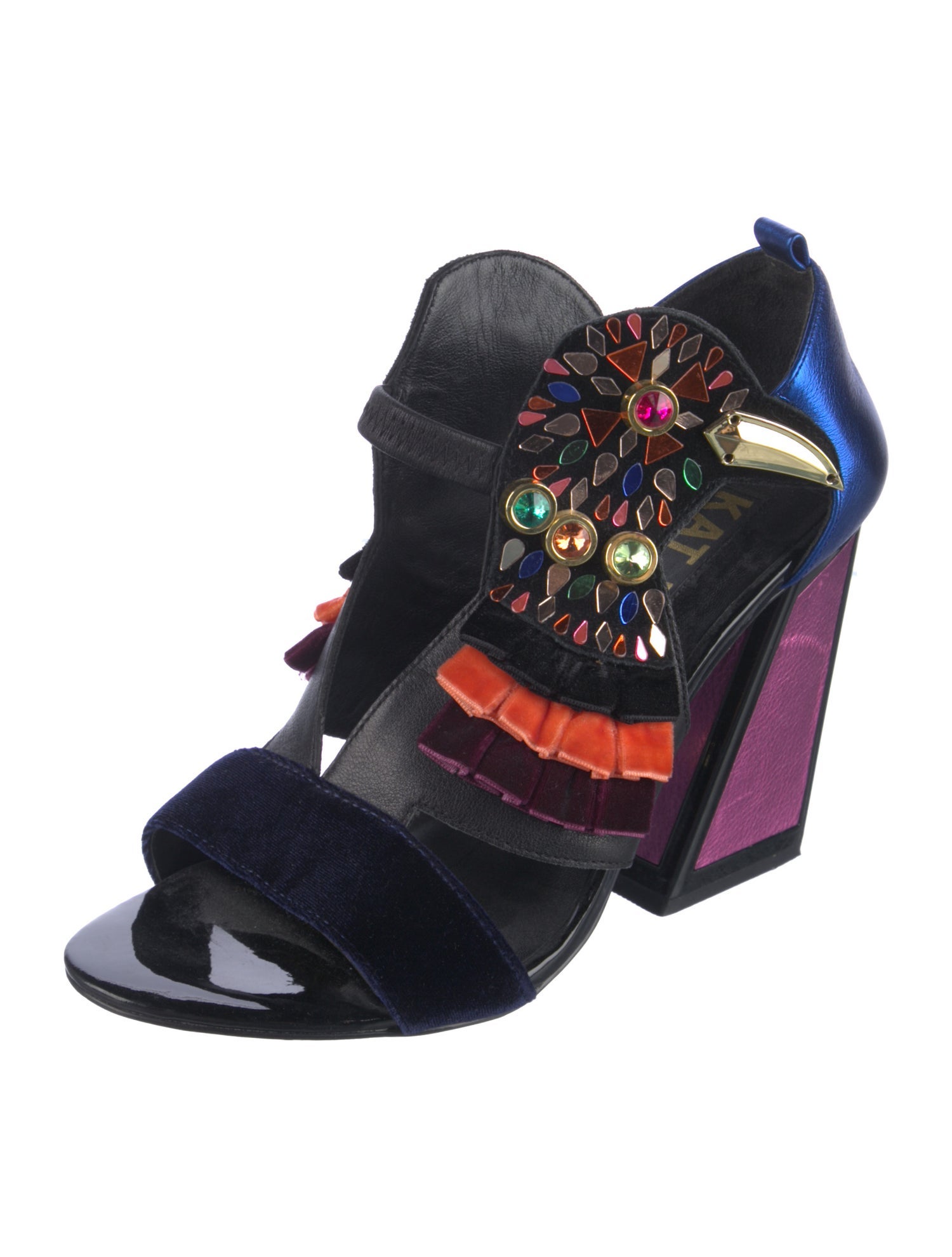 Kat Maconie Leather Patterned Sandals