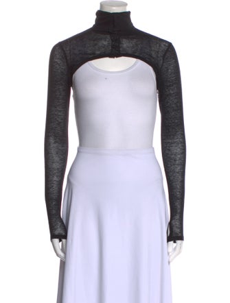 KIMHĒKIM Turtleneck Long Sleeve Crop Top