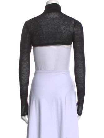 KIMHĒKIM Turtleneck Long Sleeve Crop Top