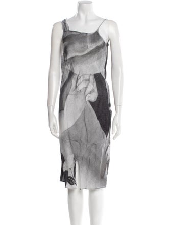 KIMHĒKIM Printed Midi Length Dress