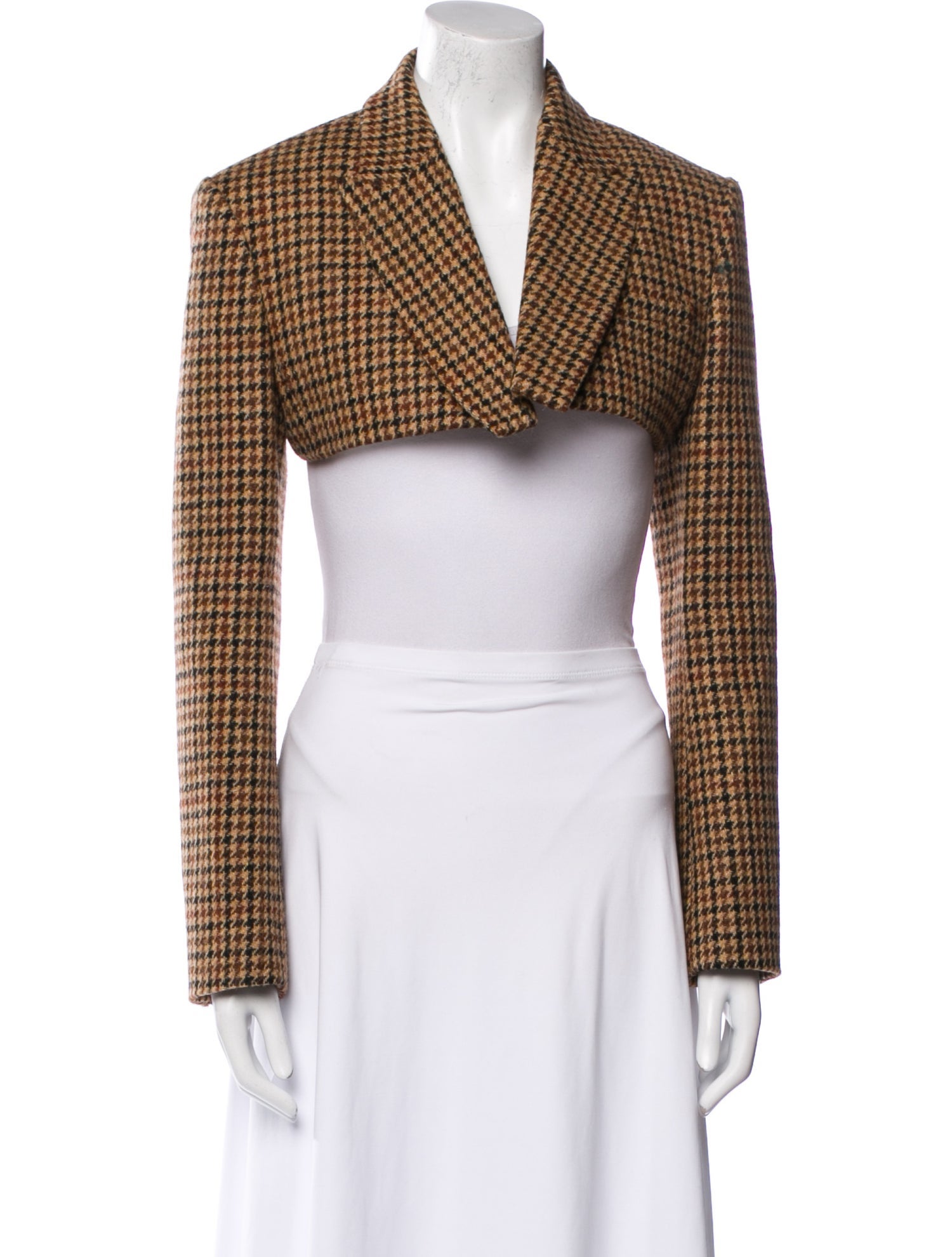 KIMHĒKIM Wool Houndstooth Print Blazer