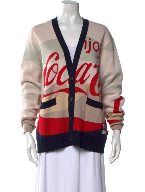 KITH x Mitchell & Ness Striped V-Neck Sweater