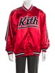KITH x Mitchell & Ness Striped Varsity Jacket