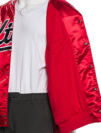 KITH x Mitchell & Ness Striped Varsity Jacket