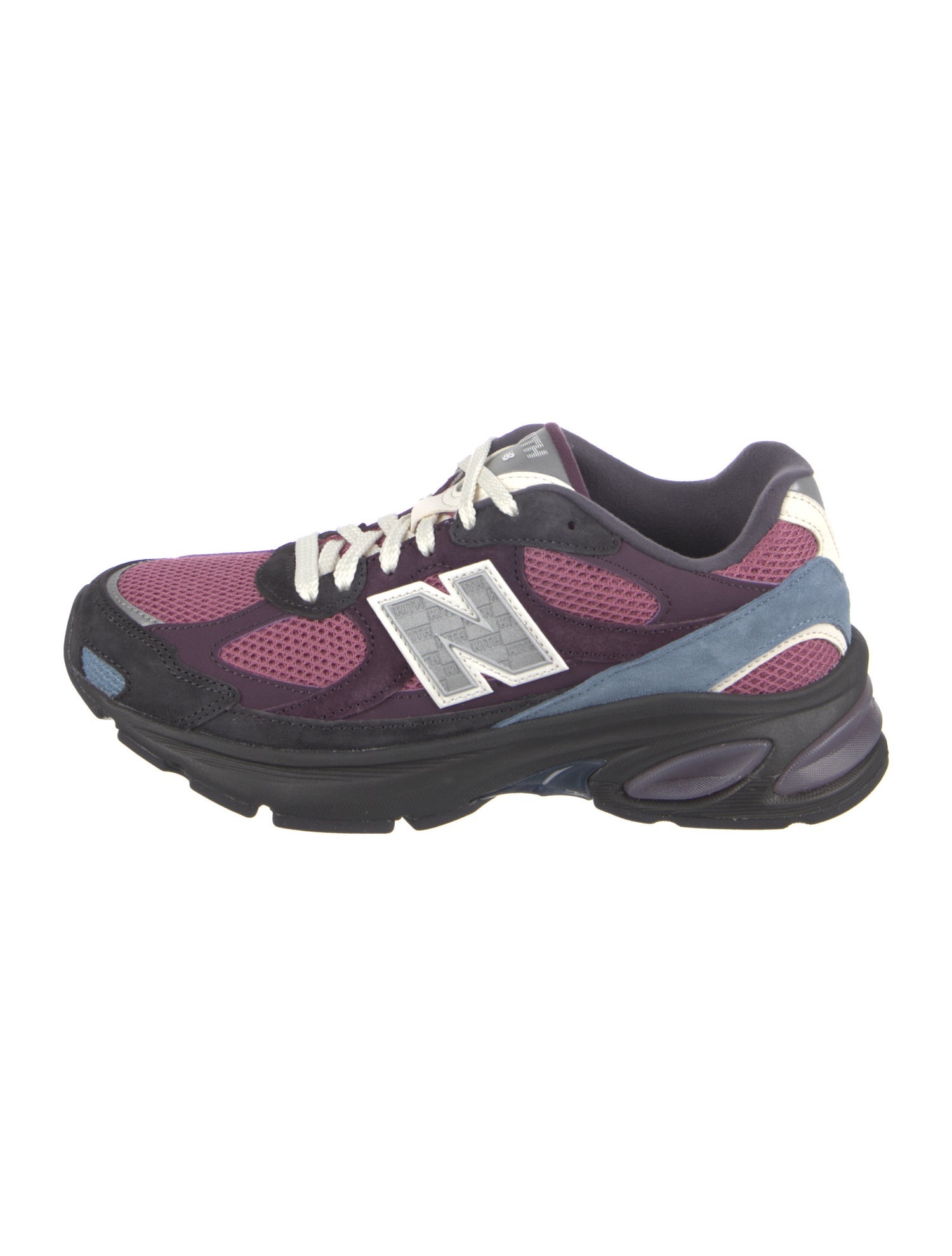 KITH x New Balance Suede Colorblock Pattern Athletic Sneakers