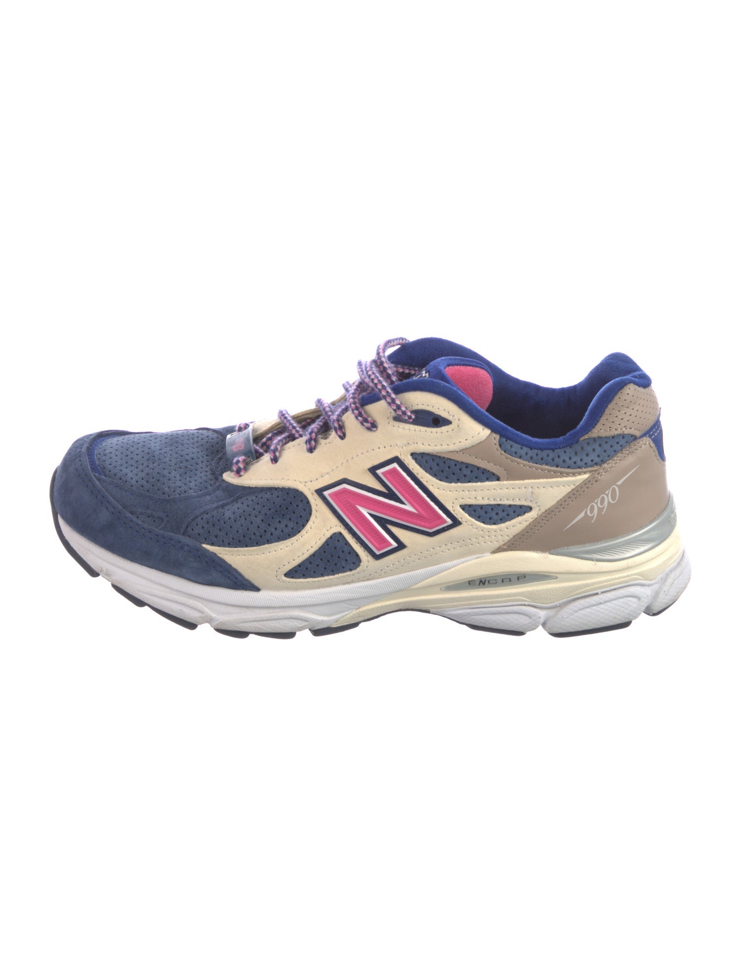 KITH x New Balance Suede Colorblock Pattern Sneakers