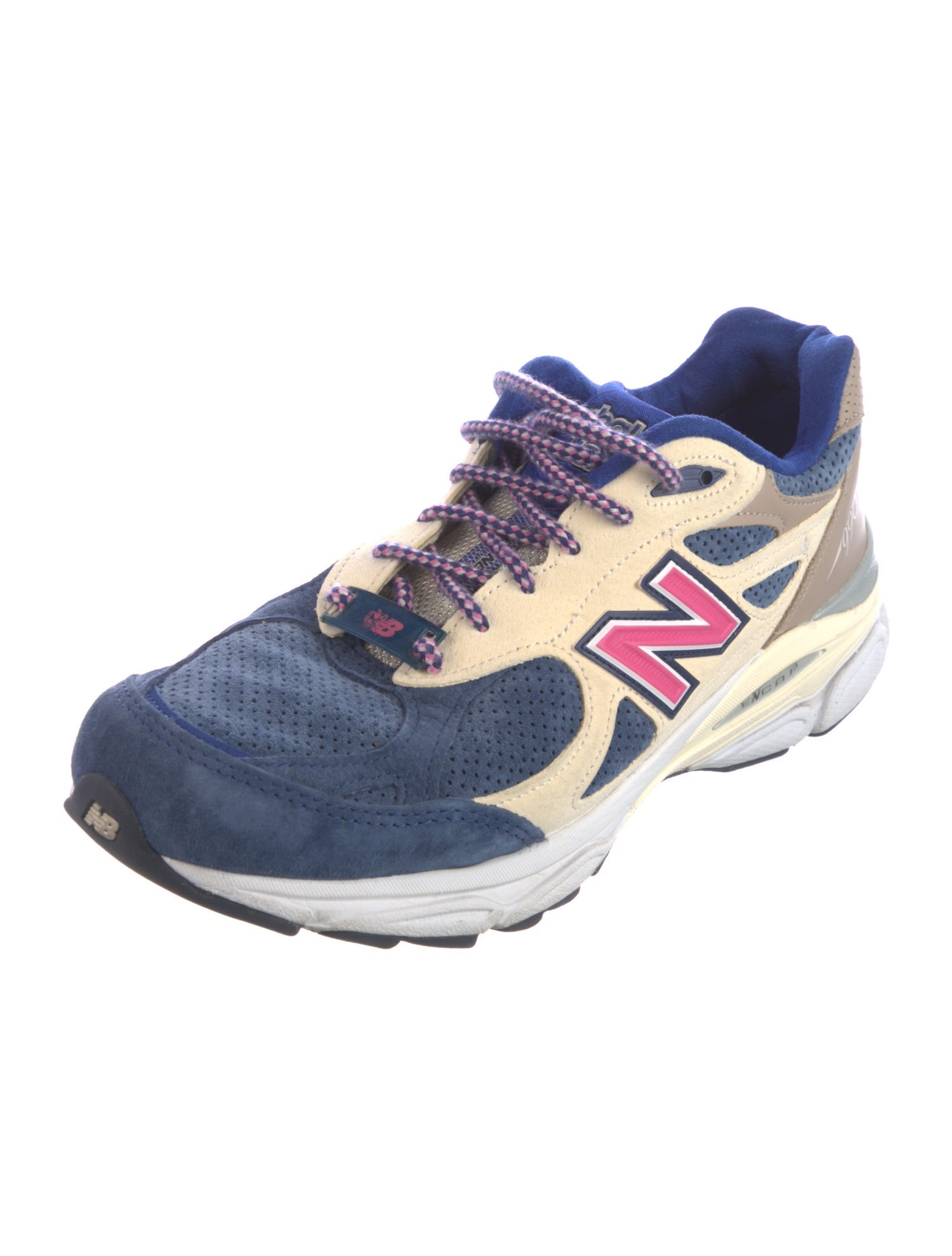 KITH x New Balance Suede Colorblock Pattern Sneakers