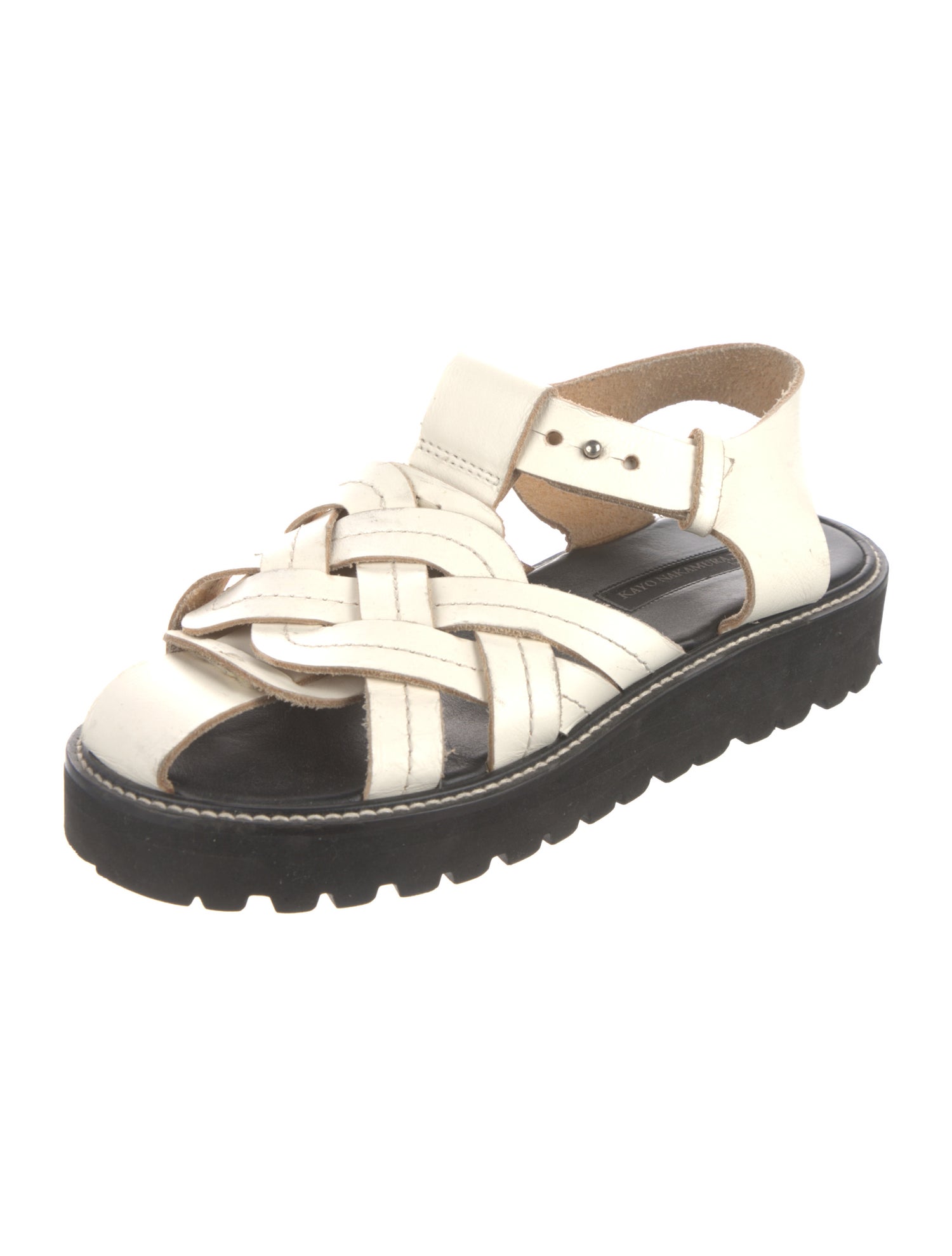 Kayo Nakamura by Y's Leather Slides