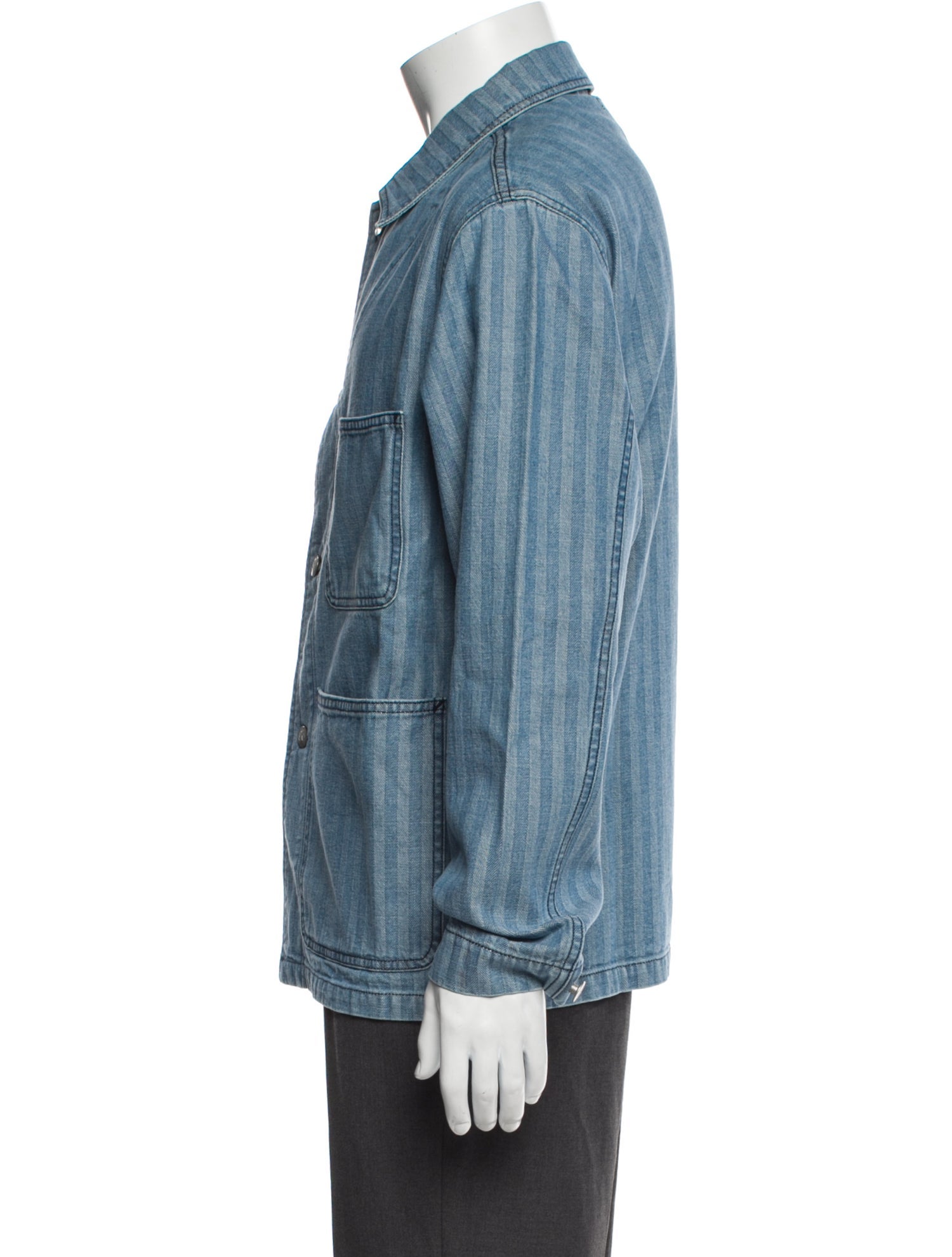 Knickerbocker Striped Denim Jacket