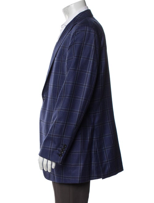 KNOTSTANDARD Wool Plaid Print Blazer