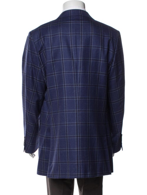 KNOTSTANDARD Wool Plaid Print Blazer