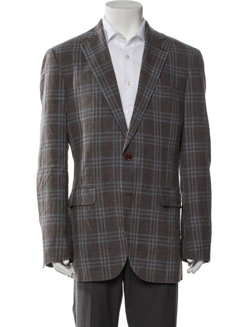 KNOTSTANDARD Wool Plaid Print Coat