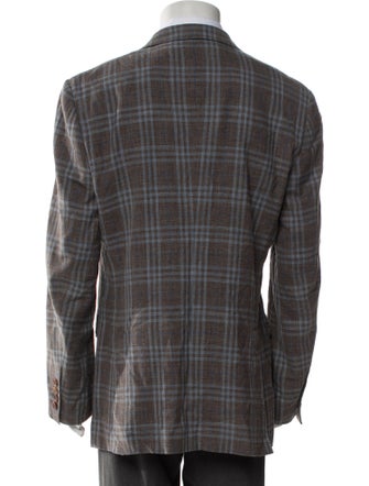 KNOTSTANDARD Wool Plaid Print Coat
