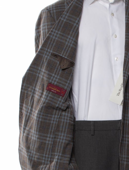 KNOTSTANDARD Wool Plaid Print Coat