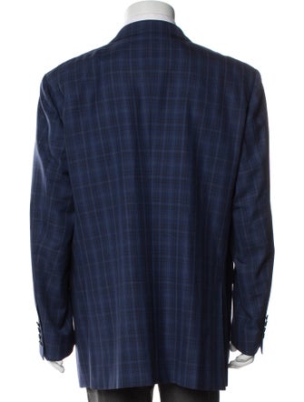 KNOTSTANDARD Wool Plaid Print Blazer