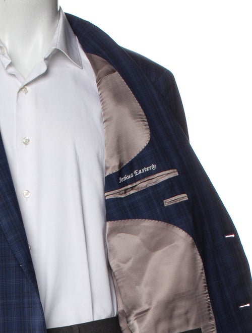 KNOTSTANDARD Wool Plaid Print Blazer