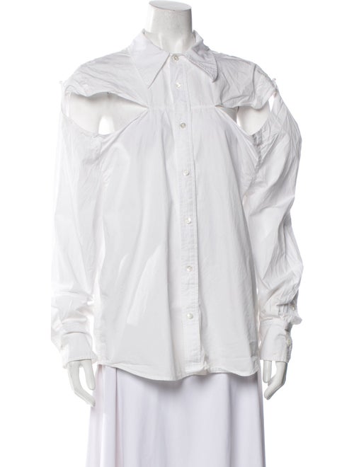 k.ngsley Long Sleeve Button-Up Top
