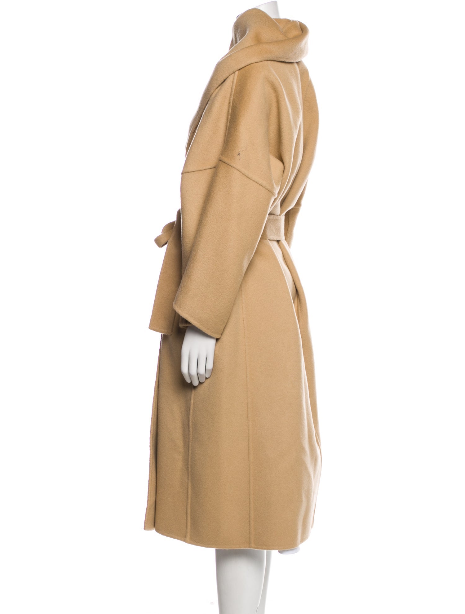 Kindersalmon Wool Faux Fur Coat