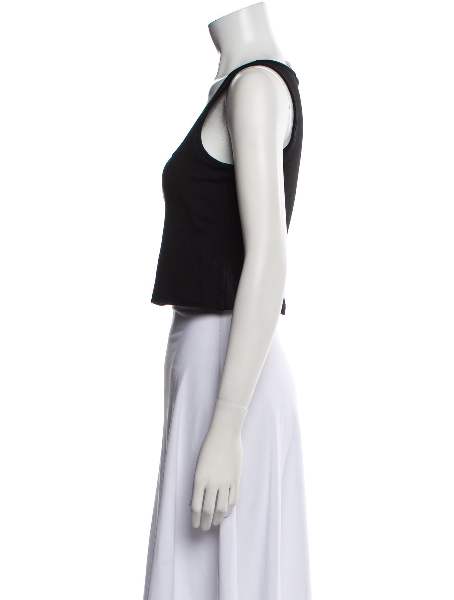 KIJUN Scoop Neck Sleeveless Crop Top