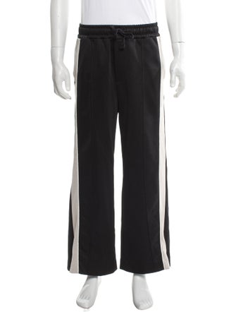 KIJUN Colorblock Pattern Embroidered Accent Lounge Bottoms