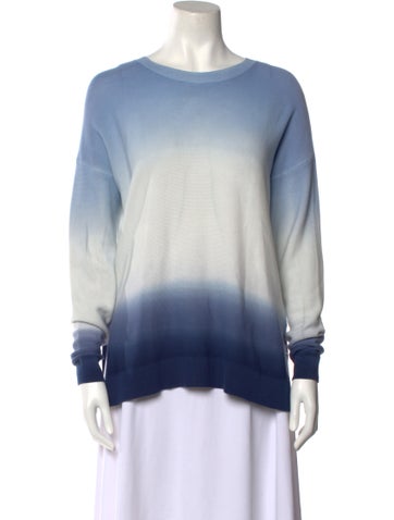 Kokun Knitwear Tie-Dye Print Crew Neck Sweater XS