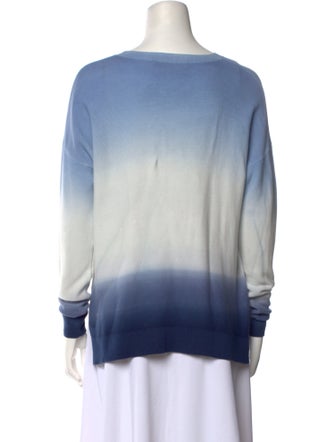 Kokun Tie-Dye Print Crew Neck Sweater