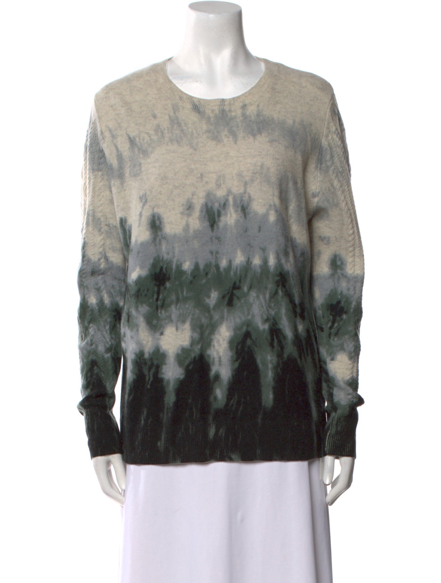 Kokun Cashmere Tie-Dye Print Sweater