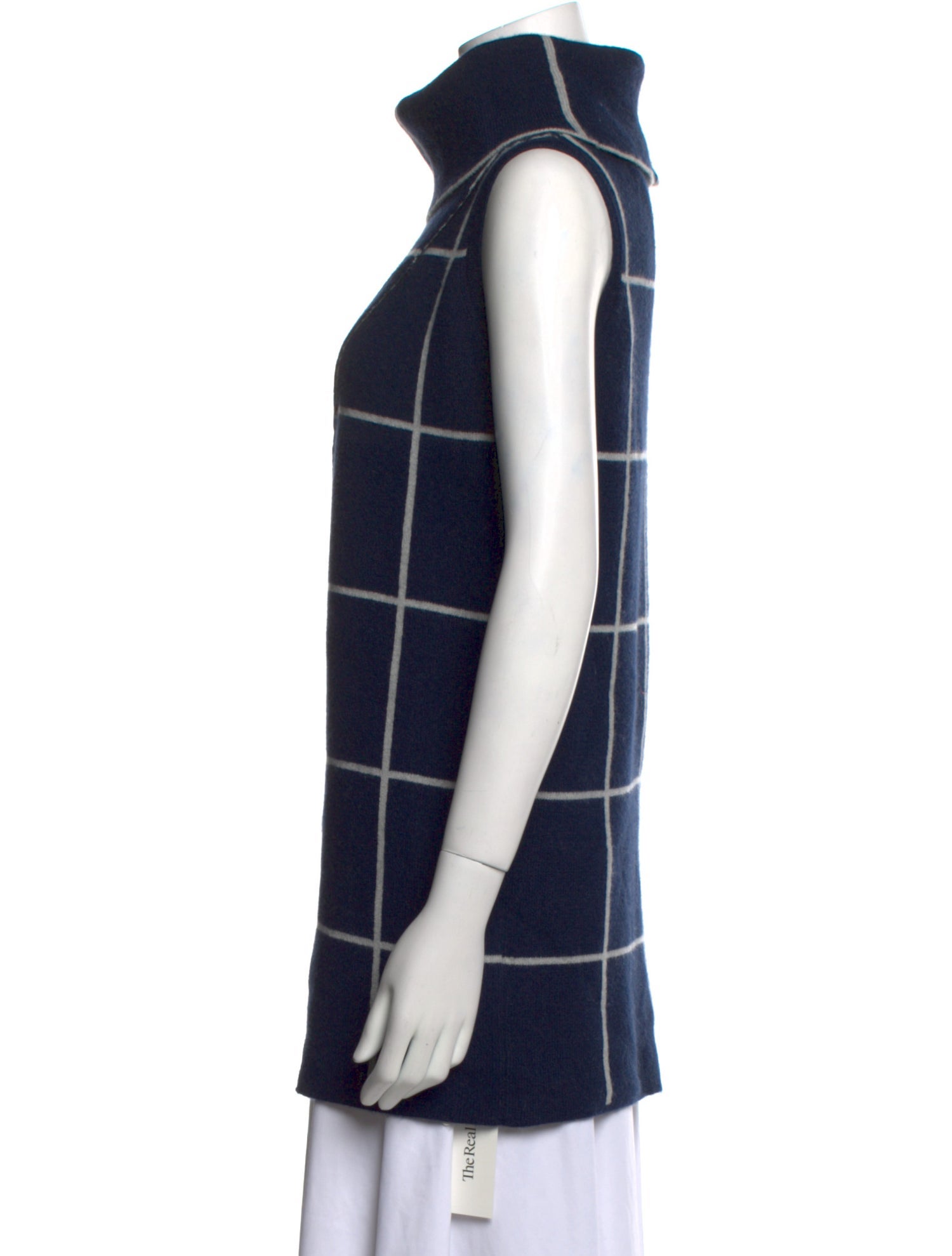 Kokun Cashmere Plaid Print Sweater