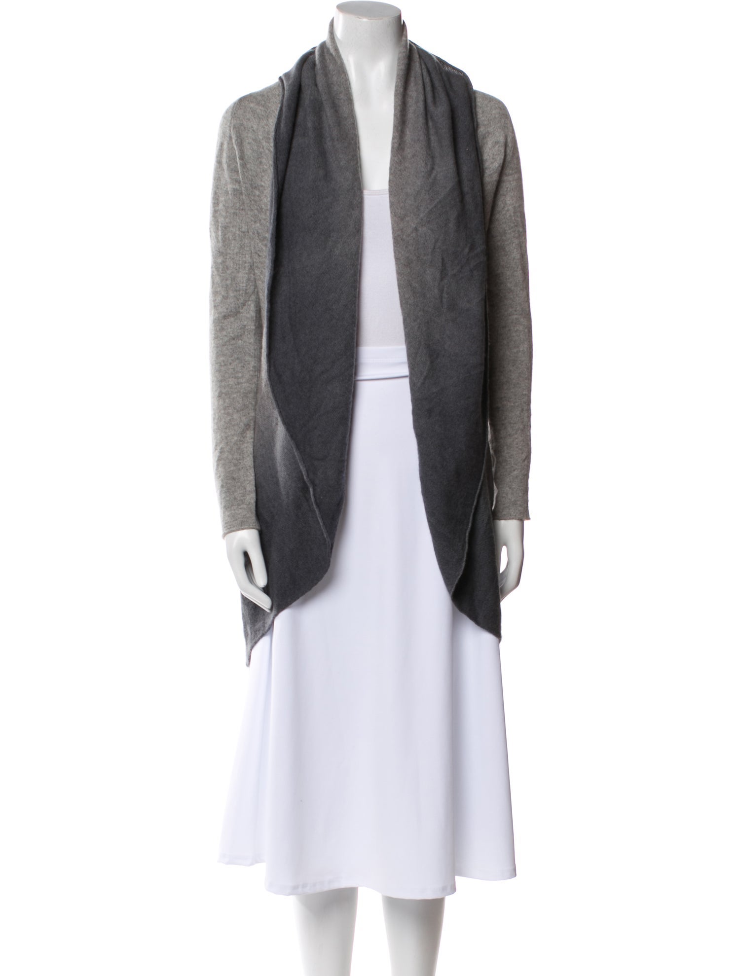 Kokun Cashmere Open Front Sweater