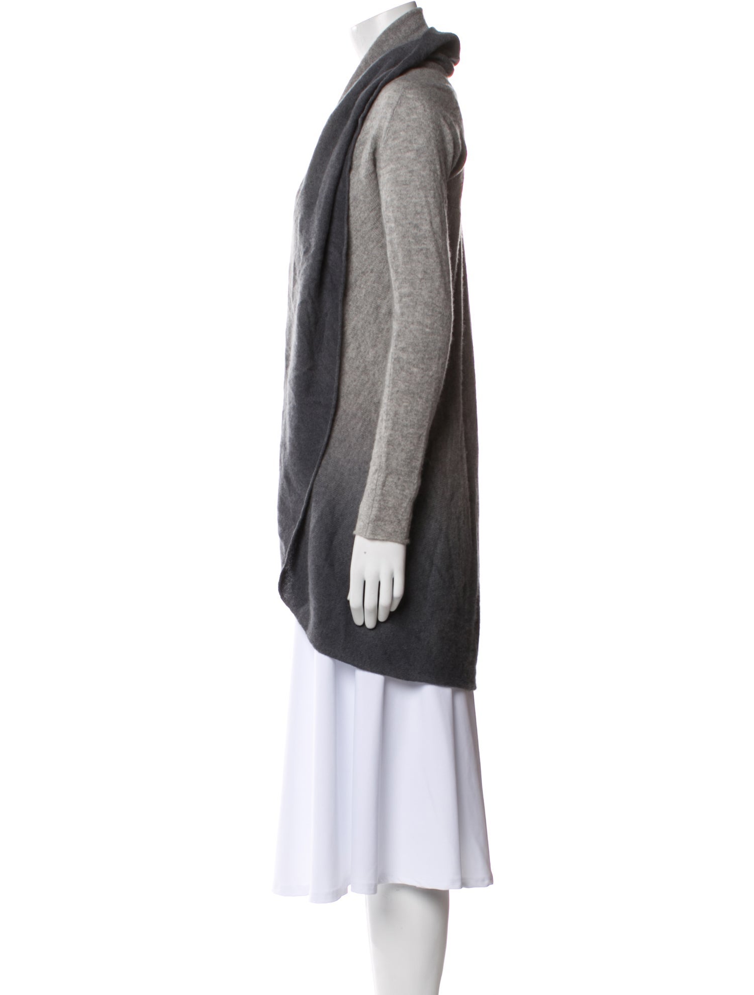 Kokun Cashmere Open Front Sweater