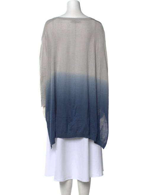 Kokun Tie-Dye Print Scoop Neck Sweater