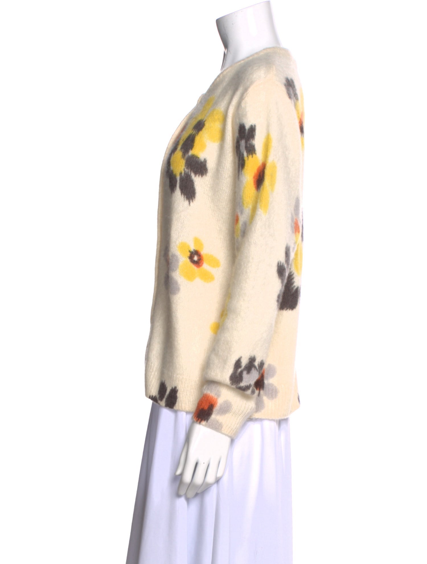 Kokun Cashmere Floral Print Sweater w/ Tags