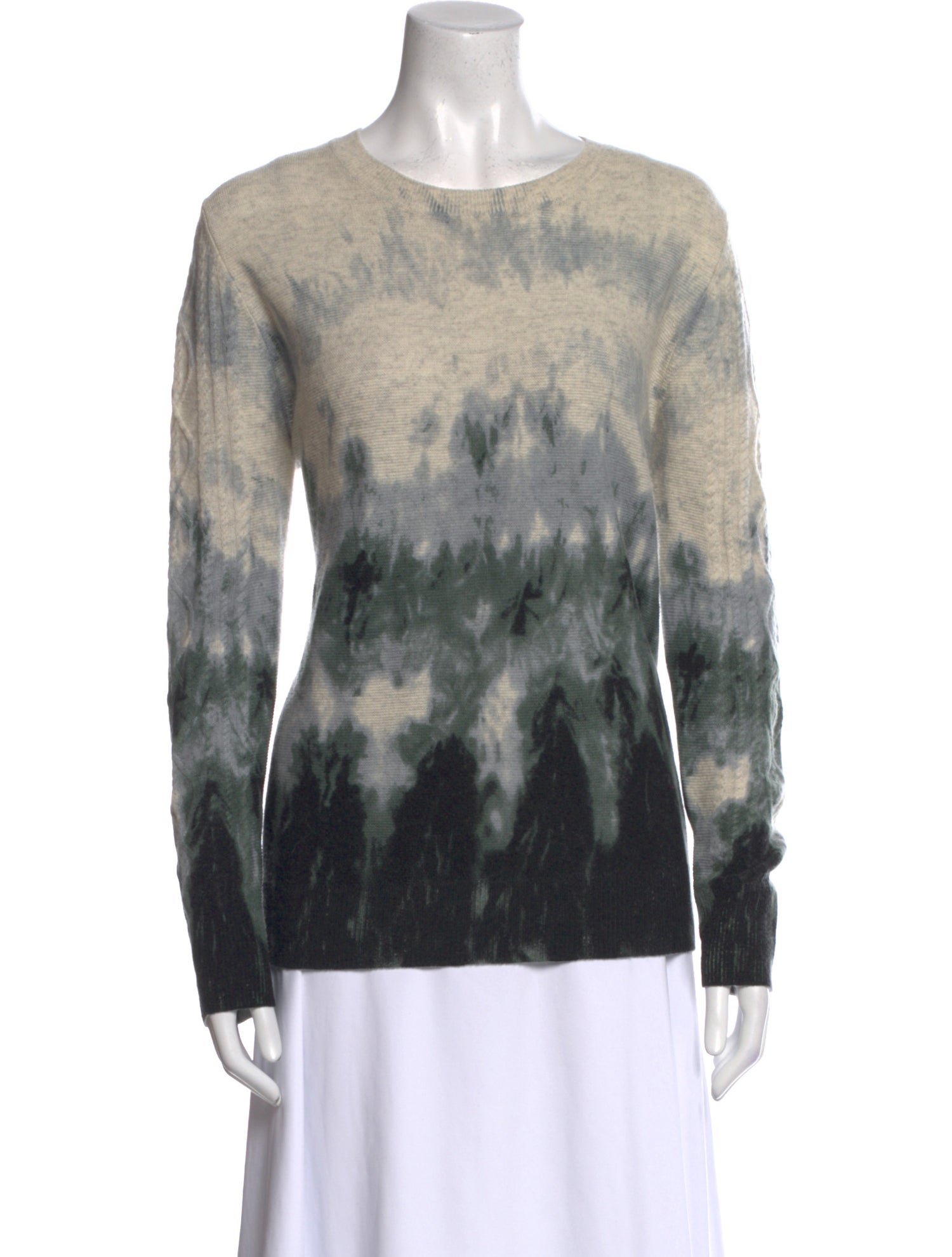 Kokun Cashmere Tie-Dye Print Sweater
