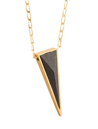 Stephanie Kantis Charcoal Pendant Necklace