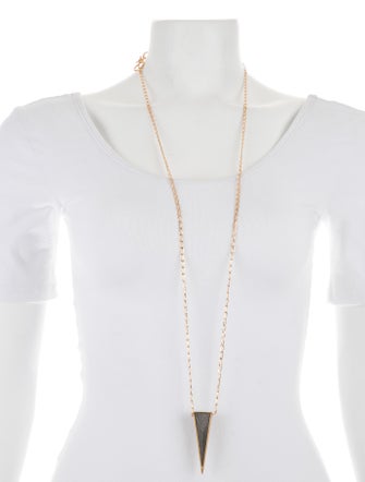 Stephanie Kantis Charcoal Pendant Necklace
