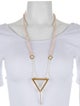 Stephanie Kantis Rose Quartz & Pearl Pendant Necklace
