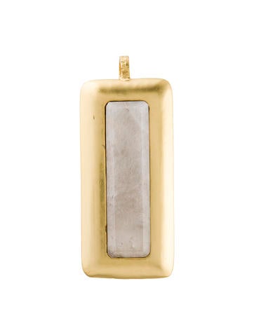 Stephanie Kantis Pendant Necklace Quartzite Crush Rectangle
