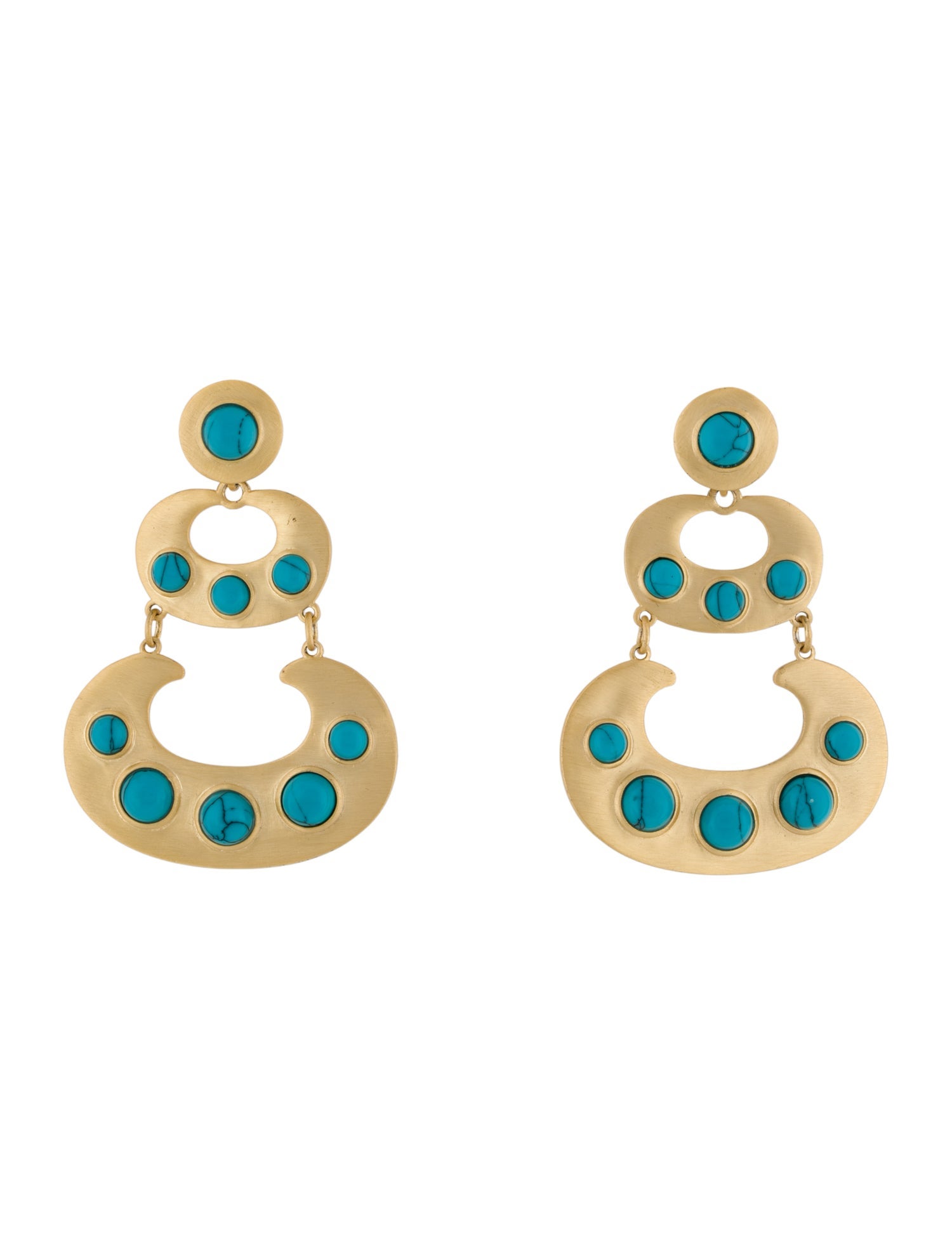 Stephanie Kantis Resin Three Tier Chandelier Earrings