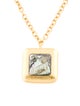 Stephanie Kantis Abalone Crush Square Pendant Necklace