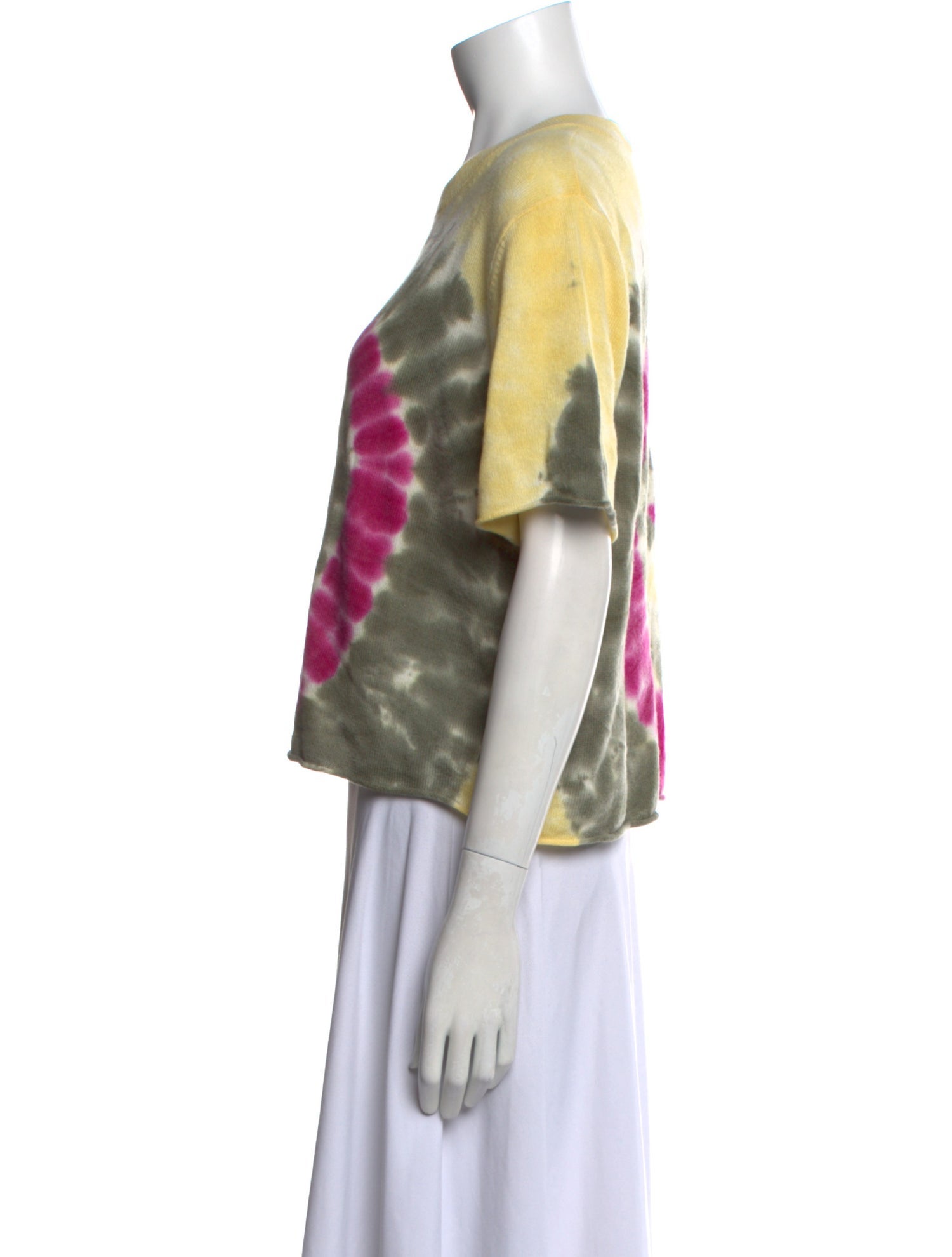 Kujten Cashmere Tie-Dye Print Sweater w/ Tags