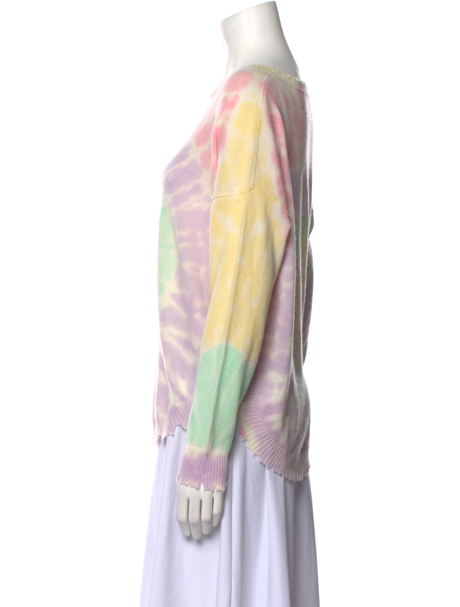 Kujten Cashmere Tie-Dye Print Sweater