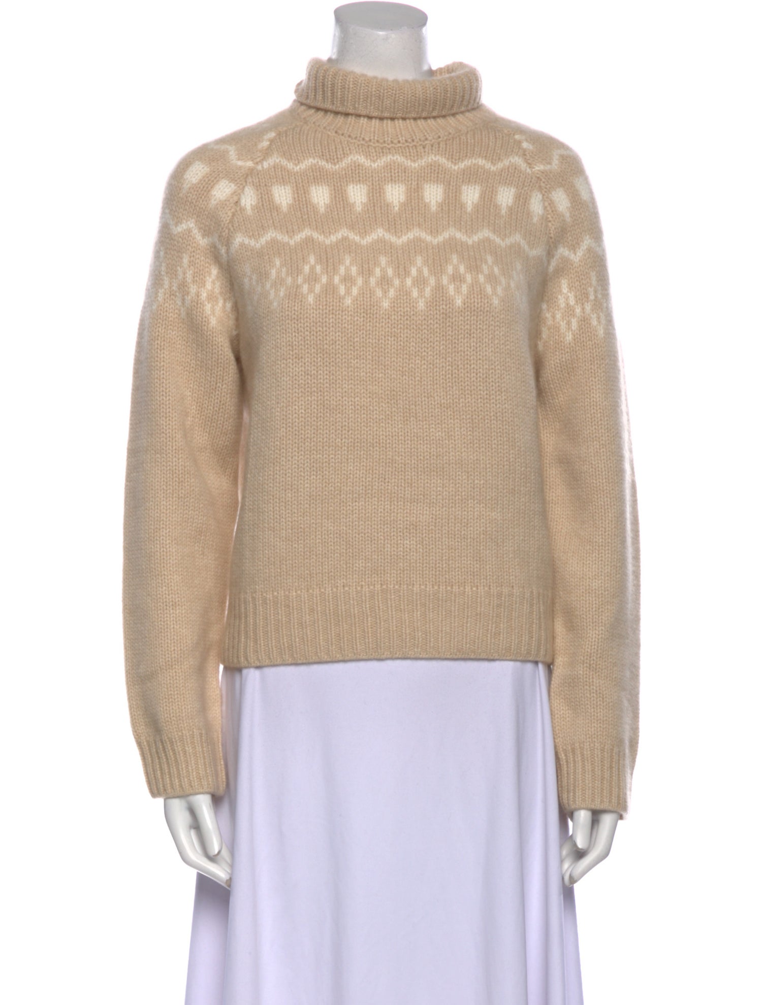Kujten Cashmere Graphic Print Sweater