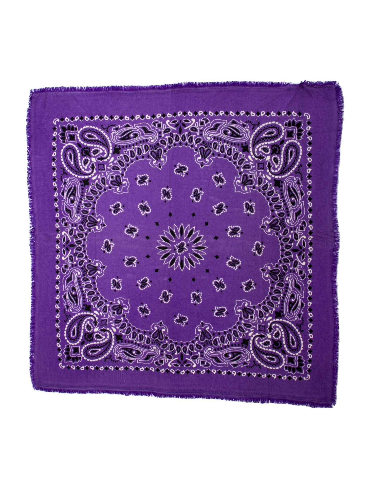 Kujten Cashmere Paisley Print Scarf w/ Tags