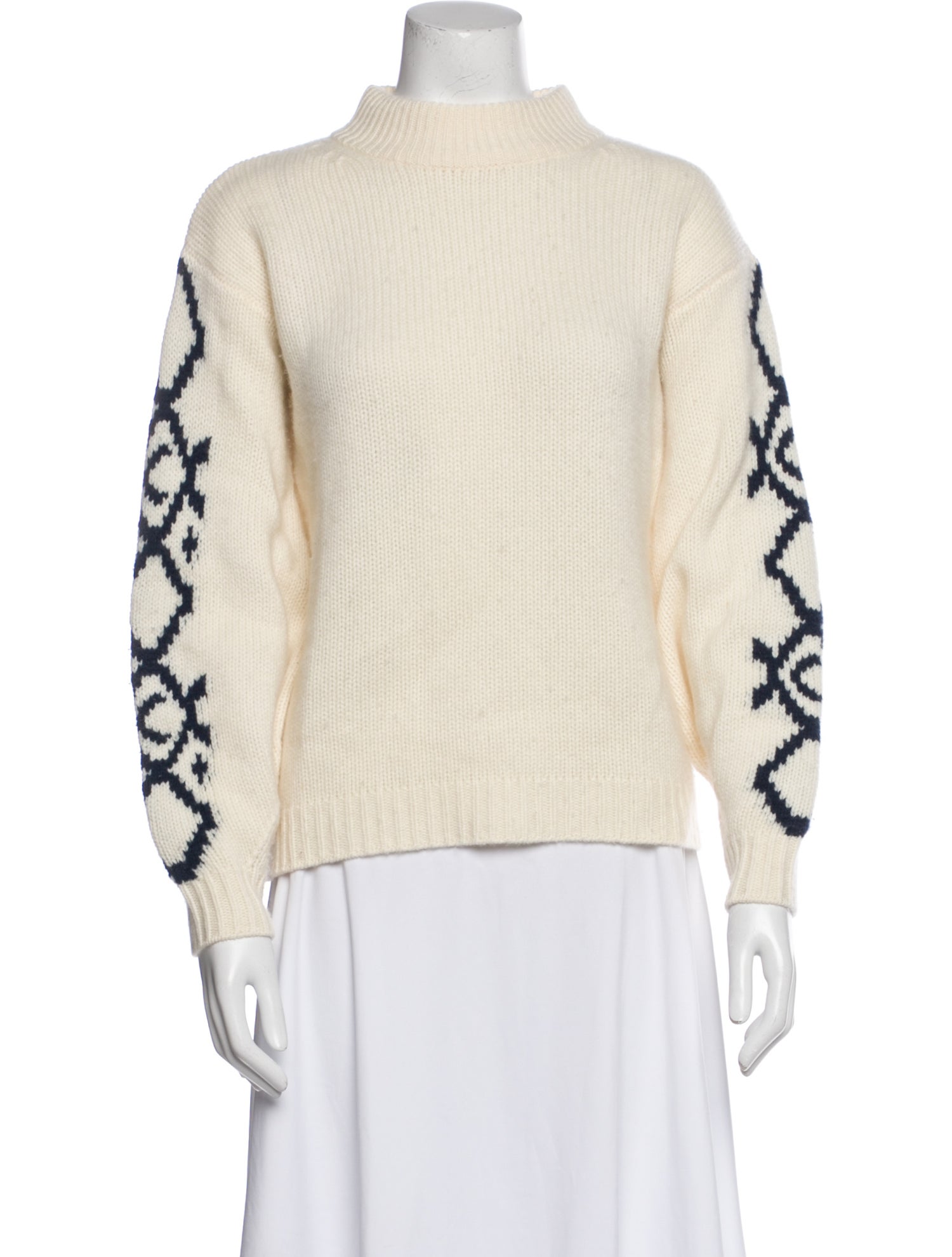 Kujten Cashmere Mock Neck Sweater