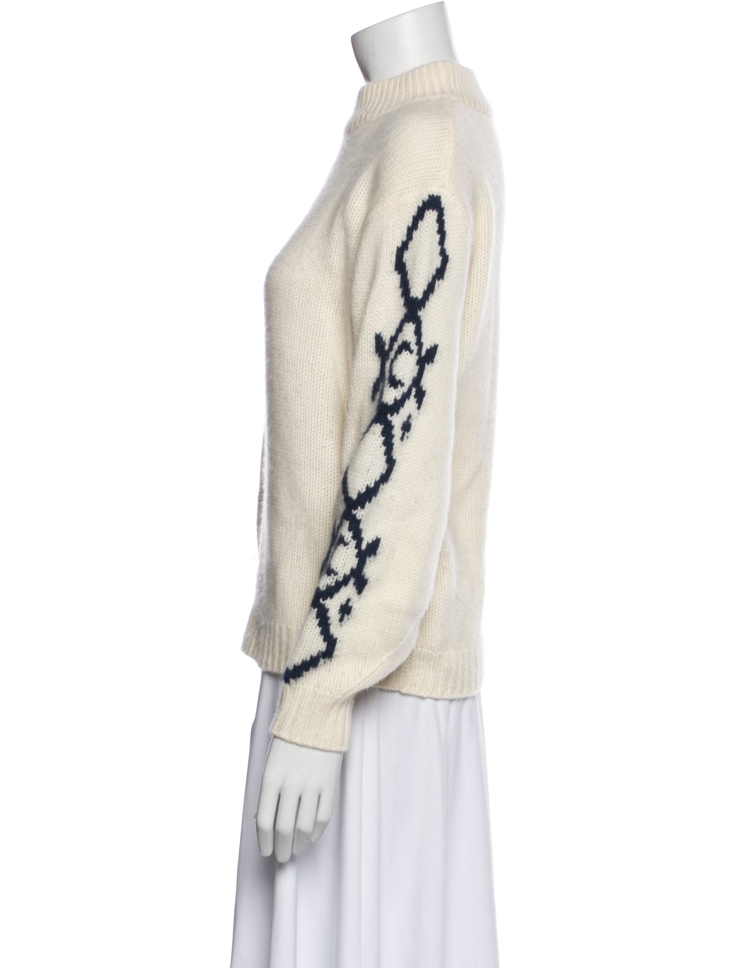 Kujten Cashmere Mock Neck Sweater