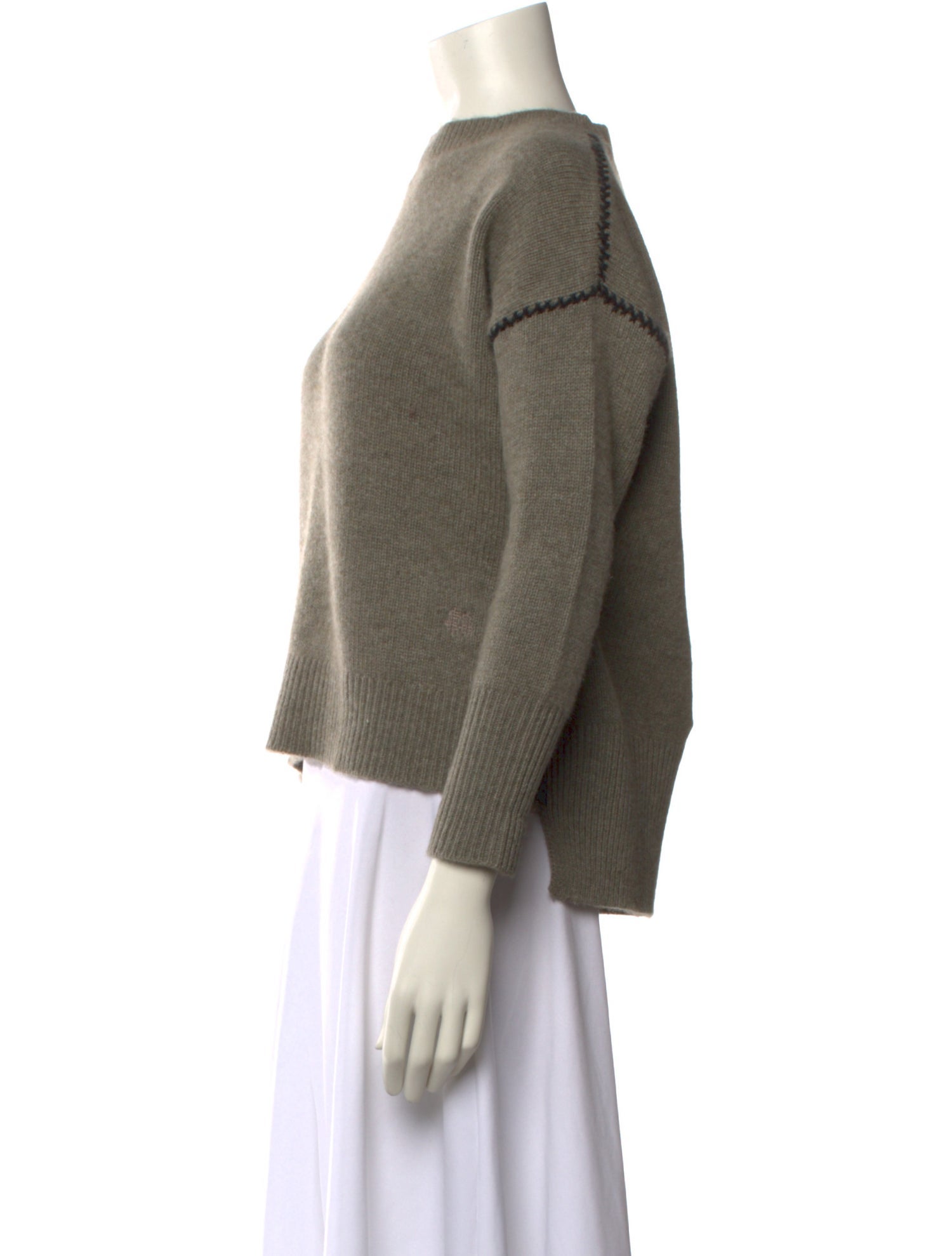 Kujten Cashmere Bateau Neckline Sweater